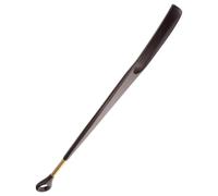 HEALEEP Wooden Shoe Horn with Long Handle for Adults and The Elderly, Sturdy Black Shoe Horn Not Easy to Break, Longer Serving Time, for Daily Use and Travel
