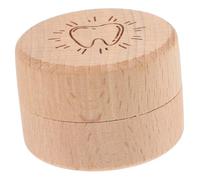 HEALEEP Wooden Tooth Keepsake Box for First Tooth Storage with Smooth Solid Wood Craftsmanship for Childhood Memories