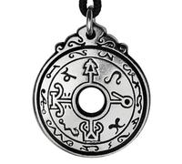 Healers Talisman Pendant Black Pullet Necklace Amulet