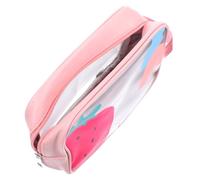 Healeved 06x3.34x5.50in Large Toiletry Bag Makeup Organizer Portable Multi-Function Organizer Compact Design Double Layer Zipper Closure Bag for Home Travel Hiking