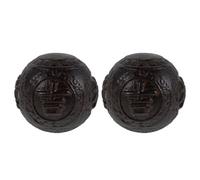 Healeved 1 Pair Chinese Massage Balls for Hands: Traditional Wood Baoding Balls - Palm Hand Massager for Exercise and Relaxation Seniors