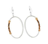 Healeved 1 Pair Geometric Elliptical Natural Earrings for Women Fashion Dangler Jewelry Distinctive Design for Parties Everyday Wear and Special Occasions