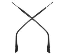 Healeved 1 Pair Glasses End Tips, Thin Metal Legs with Anti Slip Socks for Glasses Replacement, Eyeglass Temple End Tips Spare Part for Frame Repair (1mm Bore Thick)