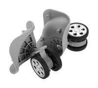 Healeved 1 Pair Light Gray round Hole Suitcase Replacement Wheels with Nylon Material, Smooth and Noisefree Function, for Travel and Leisure Vacations, Stylish Design Luggage Spinner