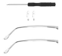 Healeved 1 Pair Universal Eyeglasses Replacement Temples Arms for Glasses with Practical Sl esign, Plastic and Metal Material Suitable for Eyeglasses Repairs and Updating
