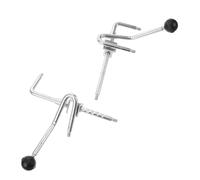 Healeved 1 Pair Wheelchair Foot Pedal Spring Rod Metal Replacement for Front Leg Rest with Sturdy and Reliable Support, Adjustable Leg Height for Nursing Homes and Home Care