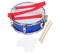 Healeved 1 Set 13 Inch Snare Drum Kit for Students, Marching Percussion Instruments - Beginner Drum with Adjustable Harness Drumsticks Gloves for School Music Classrooms Blue