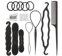 Healeved 1 Set Hair Braiding Tools for Women Portable Bun Makers Styling Supplies for Designs for DIY Hairstyles Gifting