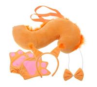 Healeved 1 Set Squirrel Costume Set Animal Cosplay Prop with Headband and Gloves for Parties and Halloween Adorable Squirrel Outfit Accessories