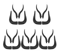 Healeved 10 Pairs Chic Ox Horns Headband of DIY Halloween Props Small Antelope Medium Bull Horns Material for Cosplay Parties and Decorations