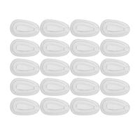 Healeved 10 Pairs Silicone Air Chamber Nose Pads for Glasses Replacement Soft Waterdrop-Shaped Push-in Nose Pads for Eyeglasses and Sunglasses Anti-Slip Accessories