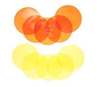 Healeved 10 Pcs Color-changing Light Stickers with Pet Material, Quick Installation and Fade Resistant Light Filters for Theatre and Fashionable Settings, Diffusion Lighting Gel Sheets