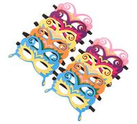 Healeved 10 pcs Felt Butterfly Masquerade Masks for Halloween Cosplay Party Breathable Decorative Masks for S Performance and Theme Events