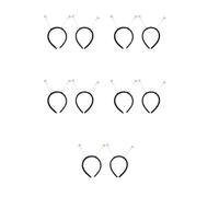 Healeved 10 Pcs Glow-in-the-dark Halloween Headband for Adults, Lightweight Plastic Outer Space Party Accessory with Secure Fit for Cosplay and Costume Events
