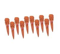 Healeved 10 Pcs Halloween Fake Finger Nails Set Scary Witches Long Nail Covers for Costume Parties Masquerade Haunted House Decorations Role Play Props