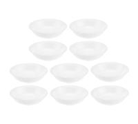 Healeved 10 Pcs Round Condiment Dishes - Dipping Bowls, White Small Bowls for Dips , for Ketchup BBQ Sauce or Seasoning - Spice Bowl Seasoning Serving Cups
