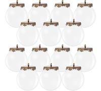 Healeved 10 Sets DIY Charms Pendant Mini Glass Ball Glass Globe Pendant Fillable Lightweight 25mm Open 15mm for Jewellery Making Keychains Handmade Presents