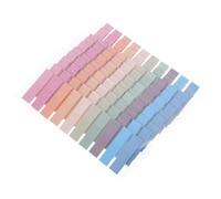 Healeved 10 Sets Self-Adhesive Writable Index Tabs Pet Label Stickers, Portable Removable Page Flags for Notebooks and Textbooks, Pink-Blue Coding Tabs for Office and School Use