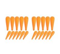 Healeved 100 Pcs Mini Carrot Nose for Snowman Craft, Plastic Orange Carrot with Realistic Look and Versatile Compatibility, for Christmas Theme Parties and Schools Decoration