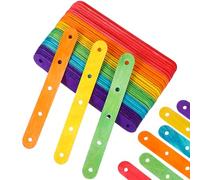 Healeved 100 Pcs Wooden Ice Cream Sticks for Crafts and Classroom DIY Projects, Sturdy and Versatile Sticks, Won't Easily Break Or Fade