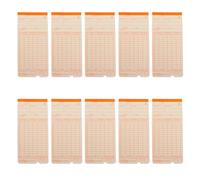 Healeved 100 Sheets English Attendance Cards Paper for Time Clock Machines Weekly Warehouse Use Time Cards Compatible with