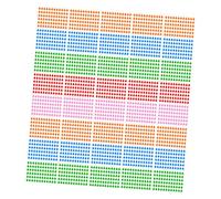 Healeved 100 Sheets Writable Index Stickers Set - Tear Drop Decorative Planner Tabs in Red, Light Green, Blue, Orange Pink - DIY Journal Markers for Scrapbooking and Stationery Organization