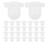 Healeved 1000pcs Silicone Ear Clip Pads - Non-Pierced Earring Findings - Soft Clip-On Earring Backings - Anti-Pain Cushions for Sensitive Earlobes Stabilization