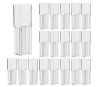 Healeved 100pcs 1.5ml Plastic Square Laboratory Cuvettes with Four Optical Windows, Precise Mini Sample Vials for Spectrophotometer Chemistry Experiments and Scientific Research