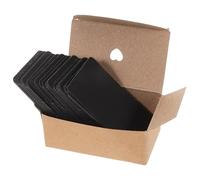 Healeved 100pcs Black Blank Playing Cards 9x5.4cm Thick Cardstock for DIY Crafting Printable Note Cards for Learning Board Games and Making Supplies