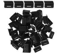 Healeved 100Pcs Black L-Shaped Plastic Corner Edge Protectors for Cargo Strap Protection Tie Down Strap Guards Compatible with Flat Up to 2Cm Wide Shipping and Packaging Edge Guards