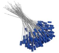 Healeved 100pcs Dark Blue Pull Tight Steel Wire Security Seals Numbered Tamper Proof Cable Ties for Cargo Containers Truck Trailers Oil Tanks Packing Safety