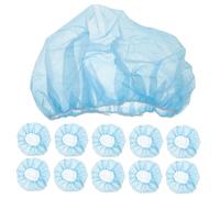 Healeved 100pcs Disposable Elastic Bouffant Caps Hair Net Cover for Food Service Restaurant Kitchen Hospital Labs Hair Protection