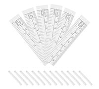 Healeved 100pcs Disposable Paper Tape Measure Rulers 1.5m Lightweight with Markings for Professional Use and Office Applications