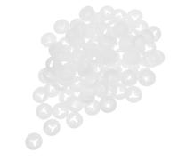 Healeved 100pcs Doll Making Parts and Accessories Plastic Safety Eye Nose DIY Gaskets White Enhances Crafting Efficiency Prevents Safety Eyes Falling for Craft Projects