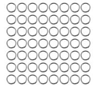 Healeved 100Pcs Double Circle Fishing Split Rings Stainless Steel Connector O-Rings 7Mm Inner Diameter Strong Terminal Tackle for Freshwater and Saltwater Lure Making Rigging