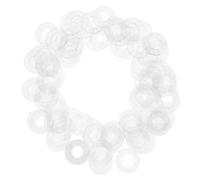 Healeved 100Pcs M10X20X1 High Temperature Resistant PVC Plastic Insulation Flat Washers for Shower Door Handles Screws Replacement Spacers