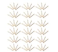 Healeved 100pcs Metal Gold Hair Clips with Bezel Tray Blank Base for DIY Hair Accessories, Iron Material round Shape and Secure Fit, for Jewelry Making and Custom Accessories