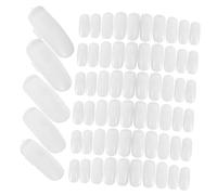 Healeved 100pcs Nail Practice Tips Flexible Nail Art Display Sticks for Easy to Carry for Improving and Techniques