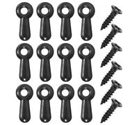 Healeved 100pcs Picture Framing Parts Photo Frame Turn Button Iron Black Sturdy and Reliable Texture Easy Installation and Removal for Hanging Photos and Making Art