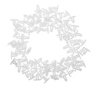 Healeved 100pcs Plastic Hood Retainer Fasteners for Engine Bay Sealing Clips Automotive Push-in Clips for Trim Panels and Hood Seal Replacement White