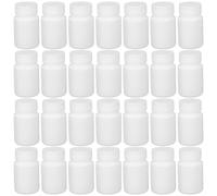 Healeved 100pcs Plastic Medicine Bottles Mini Pill Bottle Capsule Leakproof Small Storage Jars for Organizing Tablets