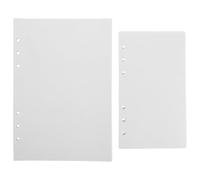 Healeved 100pcs Reusable Sticker Release Liner Paper Sheets with A5 A6 Six-Hole Punch Double-Sided Blank Sticker Binder Inserts for Scrapbooking Organizer and Keeper Albums