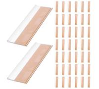 Healeved 100PCS Self Adhesive Label Holders, Plastic Label Holder, 3x1" Clear Tag Pocket, Supermarket Shelf Tag Marker for Warehouse Bins Storage Organization