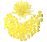 Healeved 100pcs Simulated Daisy Flower Aromatherapy Diffuser Accessories Mini Essential Oil Diffusers for Home Office Desk Fragrance Decoration Spring Pale Yellow