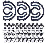 Healeved 100pcs Steel Sewing Machine Bobbin Spring, Bobbin Case Spring Shim Plate, 2.6cm Diameter, for Home Use and Industrial Production