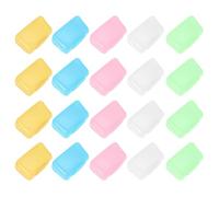 Healeved 100pcs Toothbrush Head Covers Toothbrush Caps Portable Protection Caps Pp Material 1.38x0.79x0.59in Compact Size Mixed Colour for Business Trips and Outdoor Use Random Color