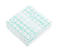 Healeved 100pcs Waterproof Disposable Makeup Hand Mixing Plate 7cmx7cm Adhesive Cosmetic Palette for Makeup Artists for Foundation and Lipstick Application