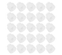 Healeved 100pcs White Hand Pull Plastic Caps 28mm Bottle Replacement Lids Leak Proof Seal Refillable Container Accessories for Cosmetic and Liquid Storage