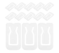 Healeved 100pcs White Plastic Shirt Sleeve Clips with Strong Grip and Even Pressure for Scarves and Towels Easy to Use Invisible Clothing Cinch Clips Suitable for Seniors and People