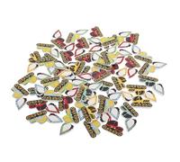 Healeved 100Pcs Wooden Excavator Shape Buttons for DIY Clothes Crafts Overcoat Sewing Buttons for Garment Decoration and Suit Tailoring